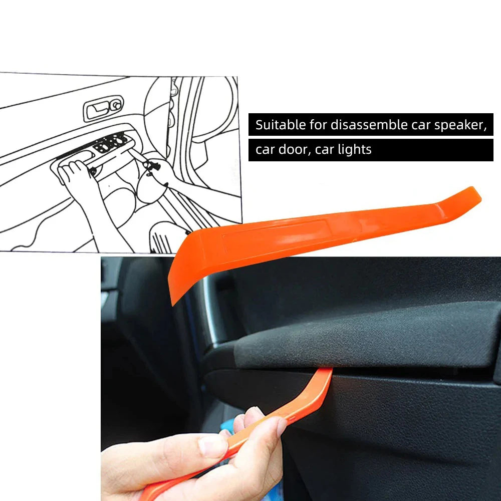 Car Repair Tool Kit Audio Disassembly Tool Pry Bar Door Panel Disassembly Interior Clip Rocker Crowbar Auto Hand Removal Tools