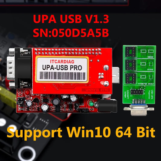 ITCARDIAG V1.3 UPA-USB SN:050D5A5B & SOP8 SOIC8 Clip ECU Chip Tunning with 350MB Full Script Upa Usb Programmer for Windows 7/10