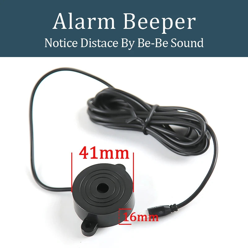 SINOVCLE 4 Sensors Buzzer 22mm Car Parking Sensor Kit Reverse Backup Radar Sound Alert Indicator Probe System 12V Free Shipping