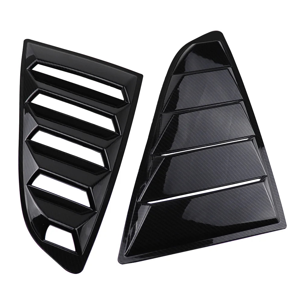 For Ford Mustang Rear Quarter Window Louvers Spoiler Scoops Car Tunning Panel Side Air Vent Cover 2015 2016 2017 2018 2019-2023