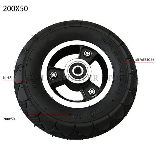 200X50 Solid Filled Wheel 8x2 Non-Pneumatic  with Strong Applicability and Wide Compatibility  the Same Type of Tires