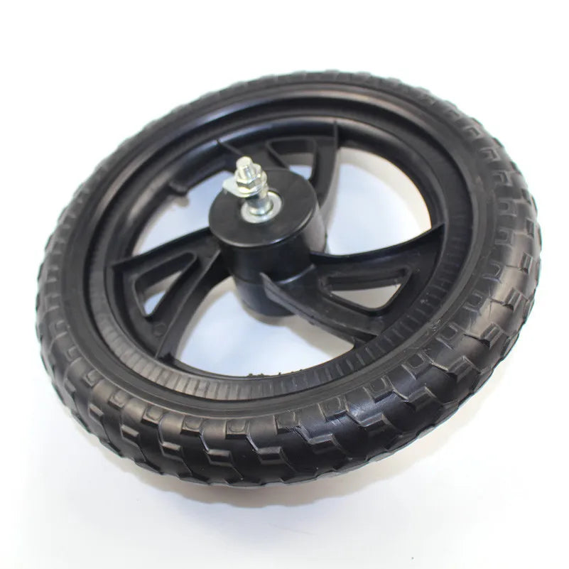 High quality 12 inch solid wheel balancing car sliding non inflatable front and rear plastic s