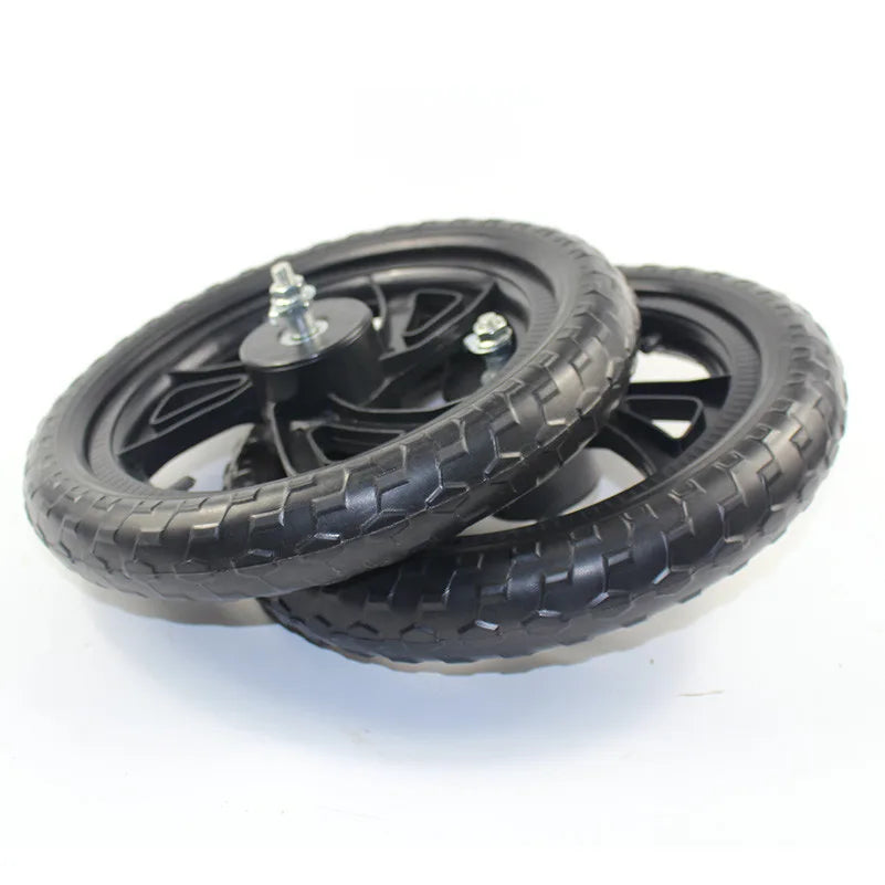 High quality 12 inch solid wheel balancing car sliding non inflatable front and rear plastic s