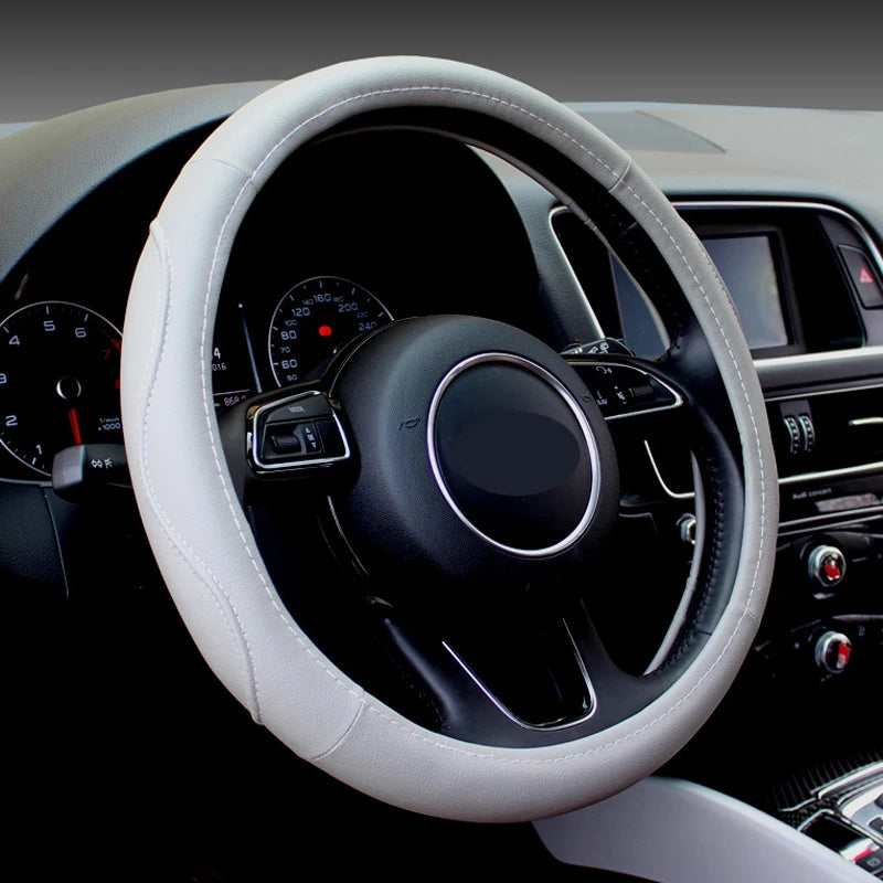 Car Steering Wheel Cover Wrap For Volvo S40 2000 2001 -2010 2011 2012 S60 2000 - 2021 M Size Braid on the Steering wheel Volant