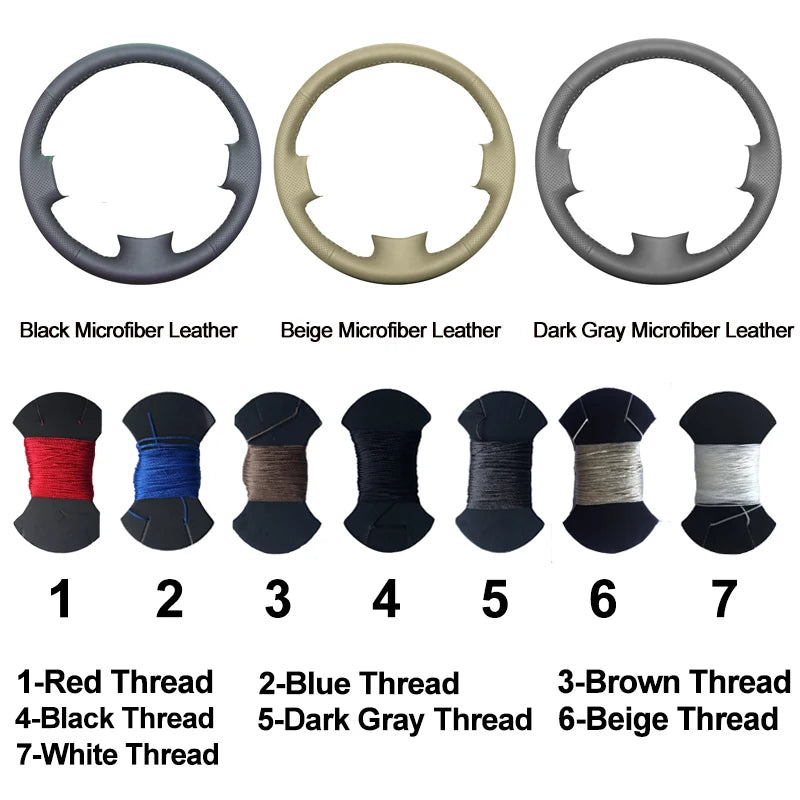 Car Auto Steering-Wheel Cover Volant For Kia Sorento 2004 2005 2006 2007 2008 Stuurhoes Funda Volante Auto Car Accessories