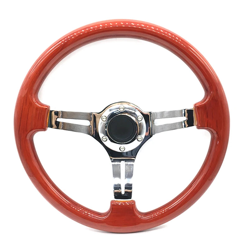 ABS 14inch 350MM Universal Wooden Volante Drifting Racing Sport Steering Wheel