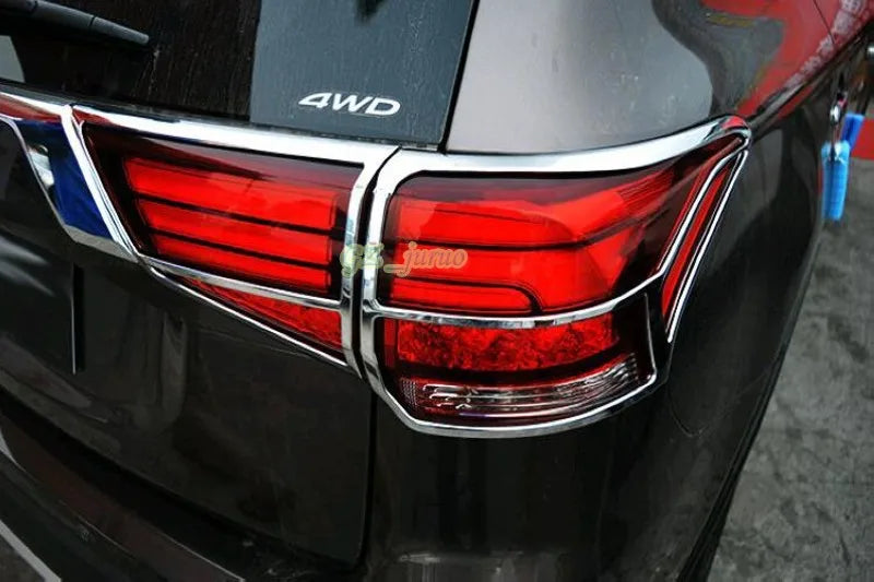 For Mitsubishi Outlander 2016 2017 2018 ABS chromed Rear Tail Light Rear Lamp Cover decoration