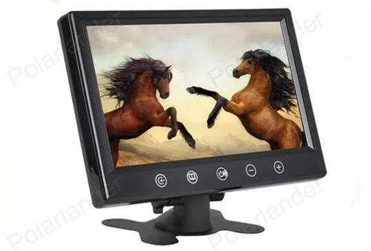 Digital Car Monitor High Resolution 9 Inch Color TFT LCD With 2 Video Input Car Parking Assistance Monitors For Rearview Camera