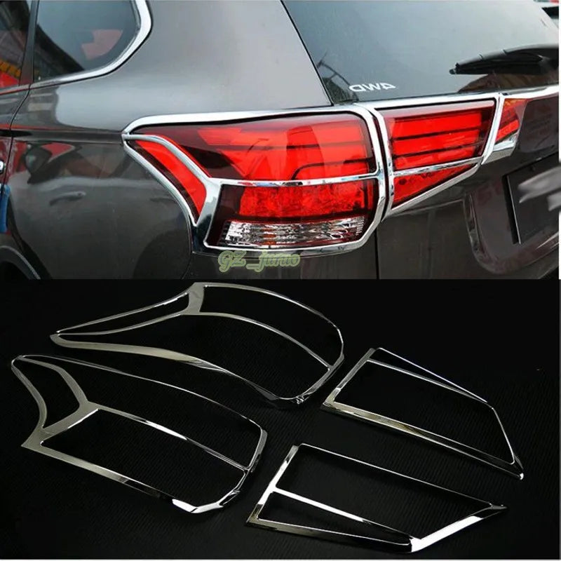 For Mitsubishi Outlander 2016 2017 2018 ABS chromed Rear Tail Light Rear Lamp Cover decoration