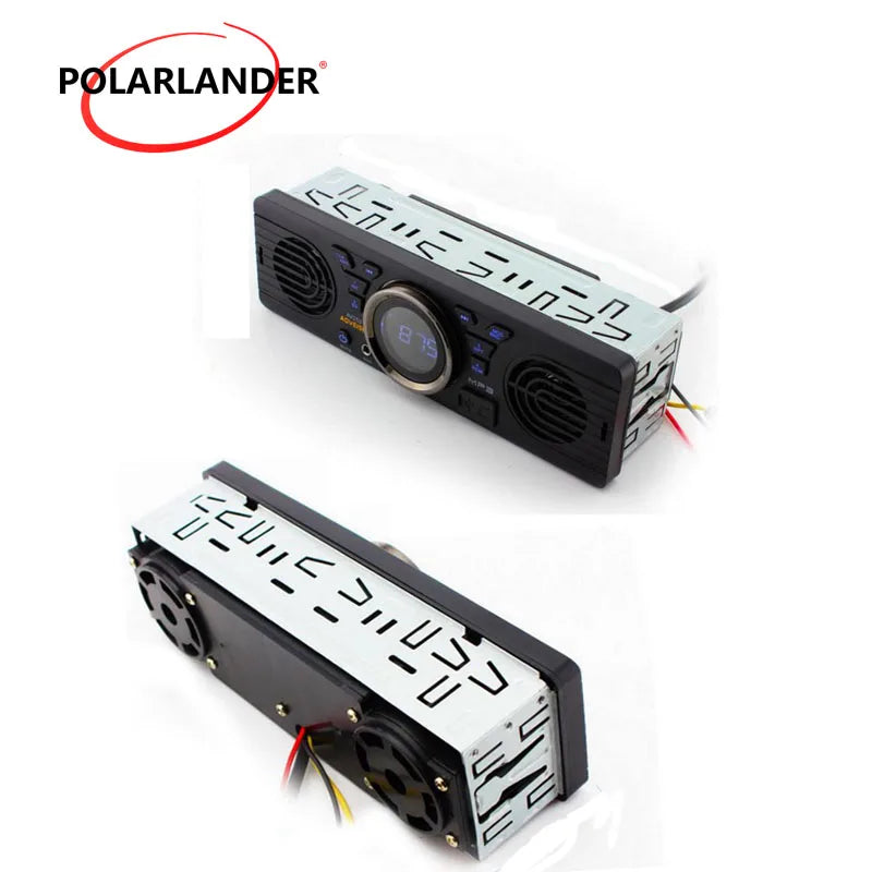 Car Radio MP3 Audio Player AV252 1 Din Bluetooth Hands-free Stereo FM Builtin 2 Speakers Supports USB SD AUX Playback