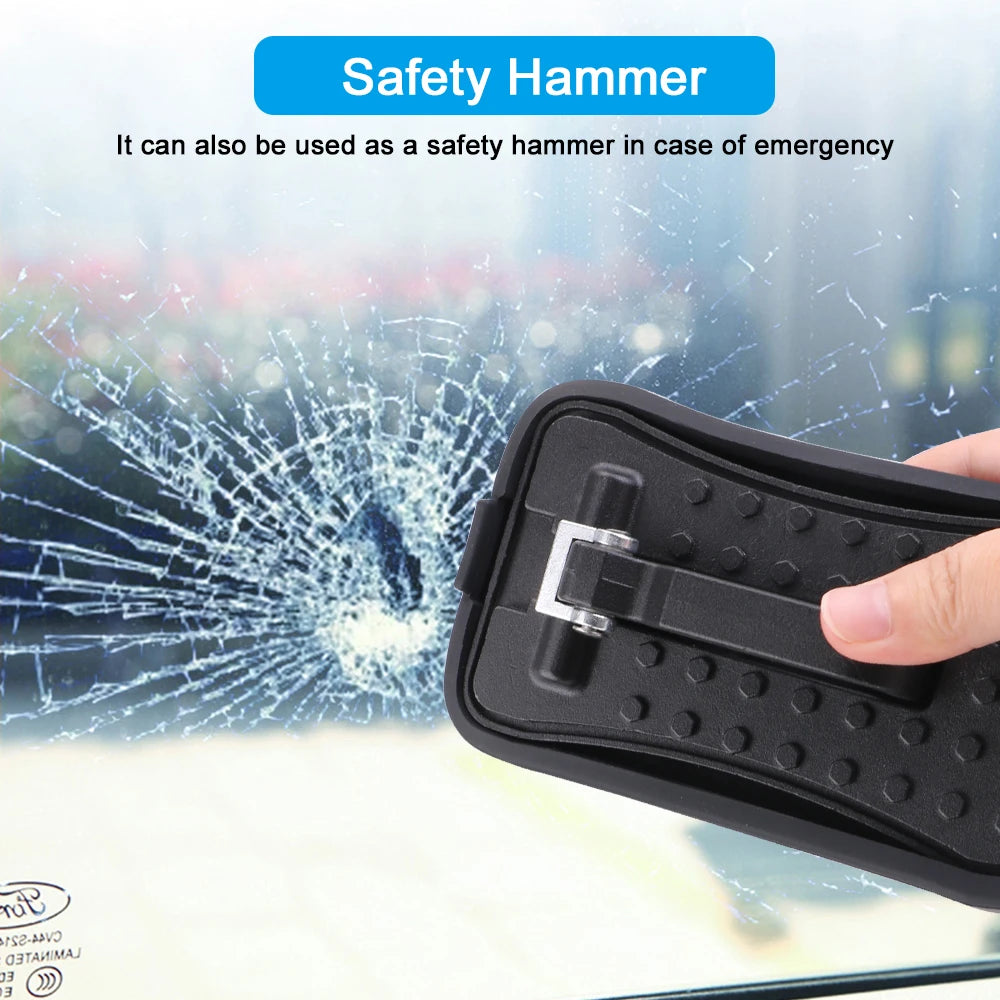 Car Door Step Pedal Auxiliary Foot Pegs Doorstep Universal Auto Rooftop Luggage Ladder Hooked Safety Hammer