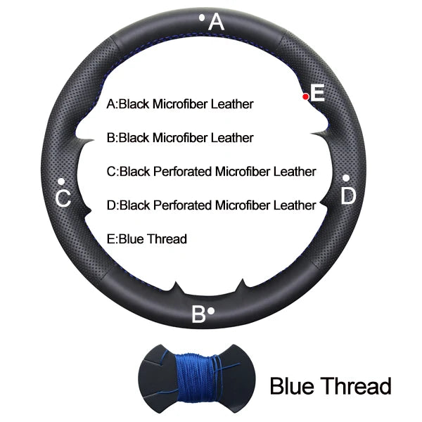 Car Auto Steering-Wheel Cover Volant For Kia Sorento 2004 2005 2006 2007 2008 Stuurhoes Funda Volante Auto Car Accessories