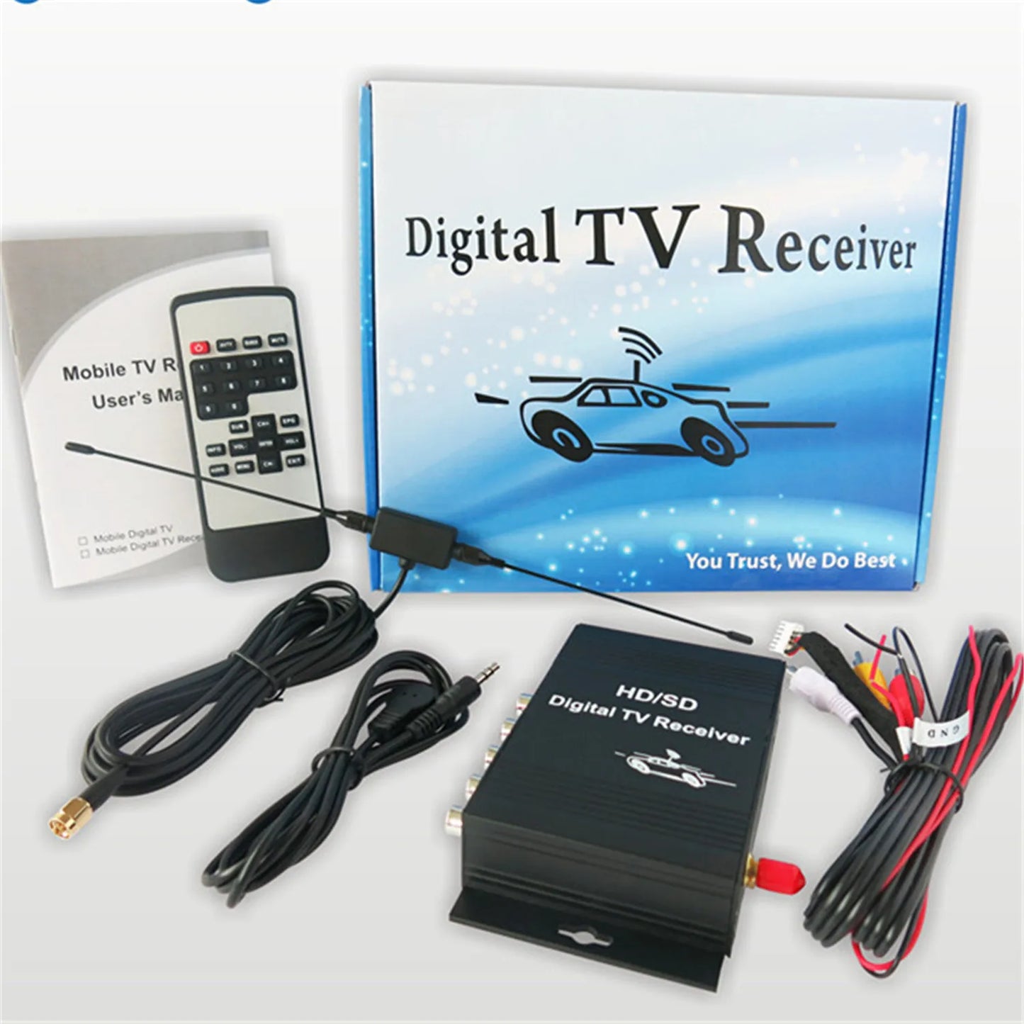 Car digital tv tuner Car ISDB-T South Brazil America HD/SD Digital TV Receiver for Car DVD and monitor