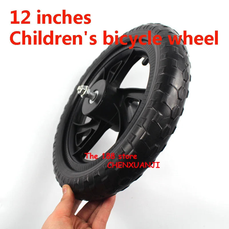 High quality 12 inch solid wheel balancing car sliding non inflatable front and rear plastic s