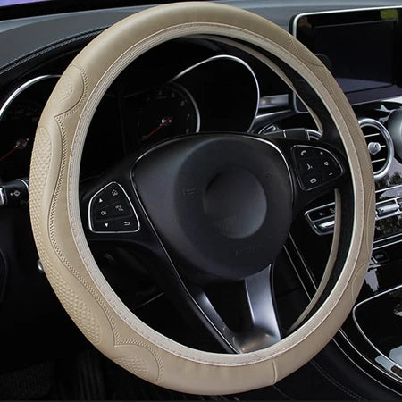 Car Steering Wheel Cover Funda Volante Braid on the Steering wheel Volan Comfortable Durable For 37 38 CM Auto No Inner Ring