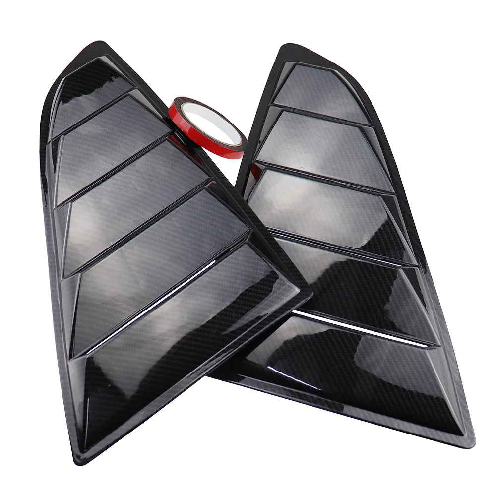 For Ford Mustang Rear Quarter Window Louvers Spoiler Scoops Car Tunning Panel Side Air Vent Cover 2015 2016 2017 2018 2019-2023