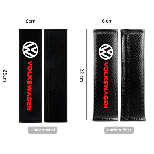 Car Interior Seat Belt Protector Comfortable Breathable Cotton Seat Belt Cover For Volkswagen VW Golf Tiguan POLO TOURAN CADDY