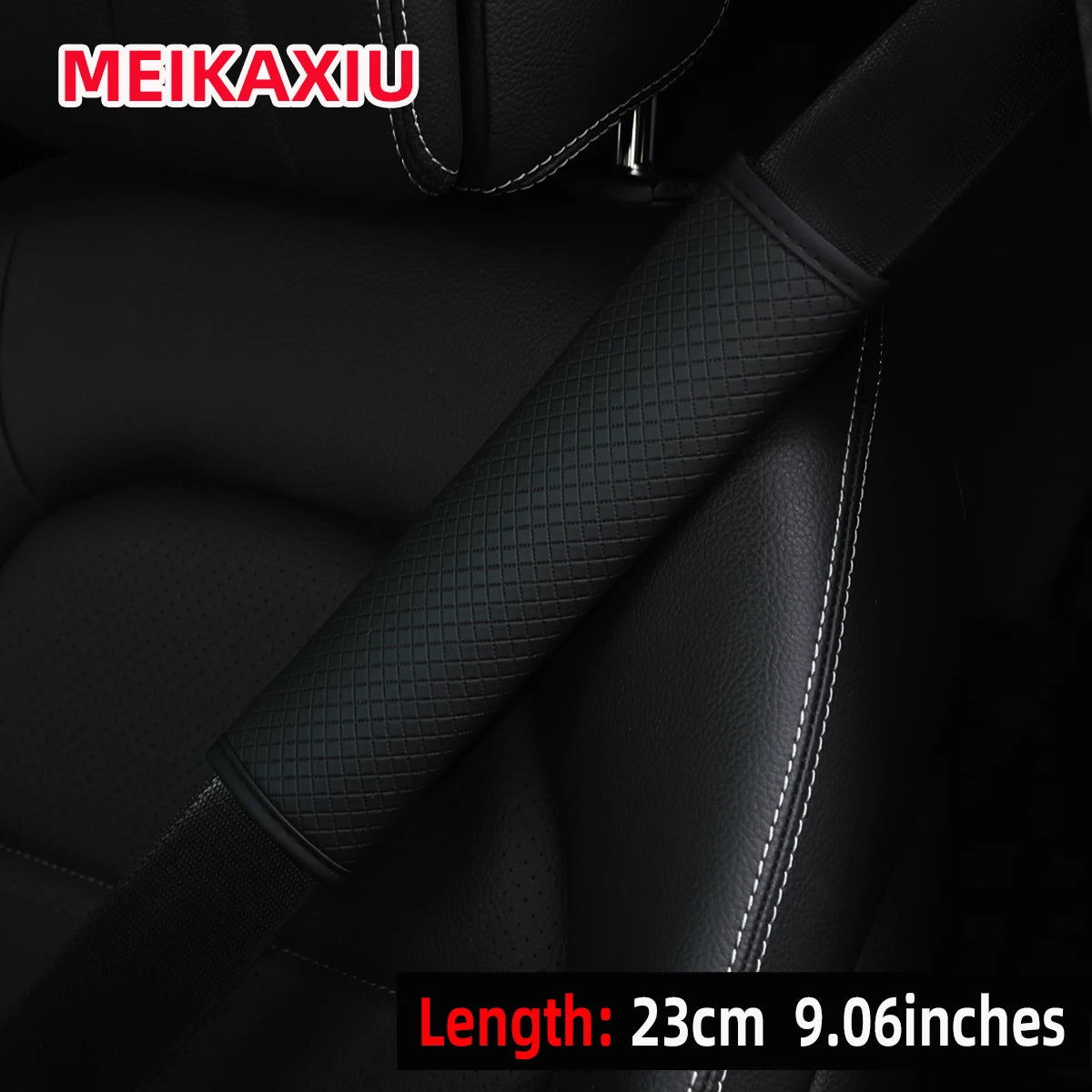 PU leather embroidered shoulder cover 23cm9.06 inch comfortable GM interior supplies seat belt trim