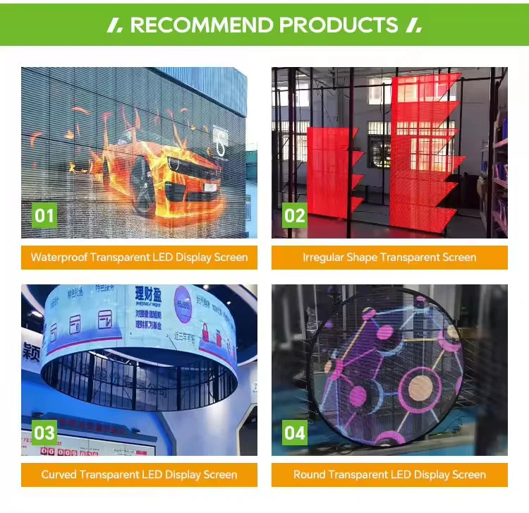 Advertising Pantalla Panel Film Glass Display Screen Indoor Ecran LED Transparent