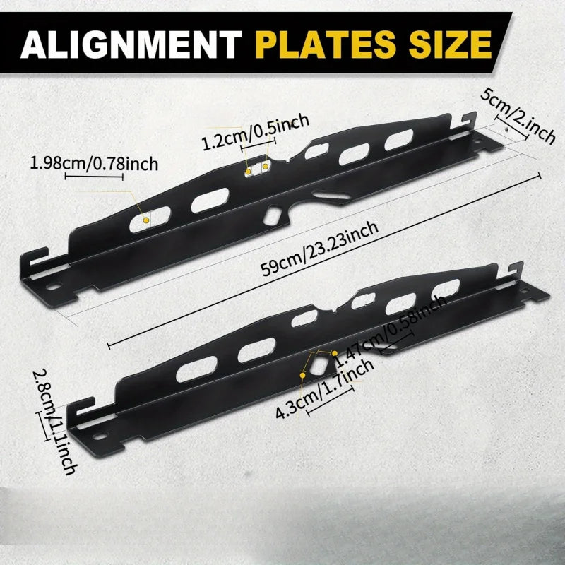 Wheel Alignment Plate Tool Kit Car Shoe Toe Plate Wheel Alignment Tool,Suitable for Cars