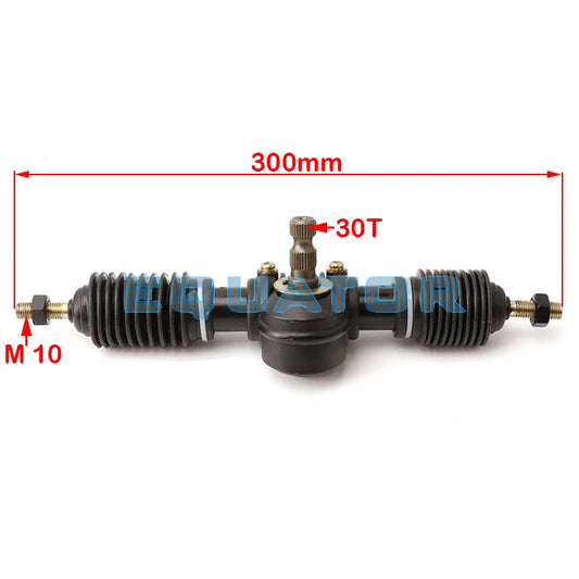 300mm 30T Power Steering Gear Shaft Rack Pinion Assembly For DIY China Go Kart Buggy Karting ATV UTV Bike Accessories