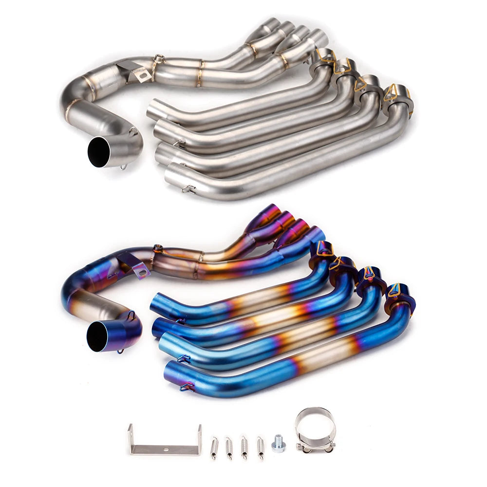 Tubo deslizante para Honda CBR650R CB650R CBR650F CB650F 2014-2025 sistema de Escape de motocicleta tubo frontal inoxi
