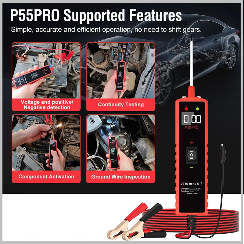 Automotive Inspection Tools Tester Intelligent Circuit Analysis And P55PRO Diagnosis Instrument Battery Diagnosis With Screen