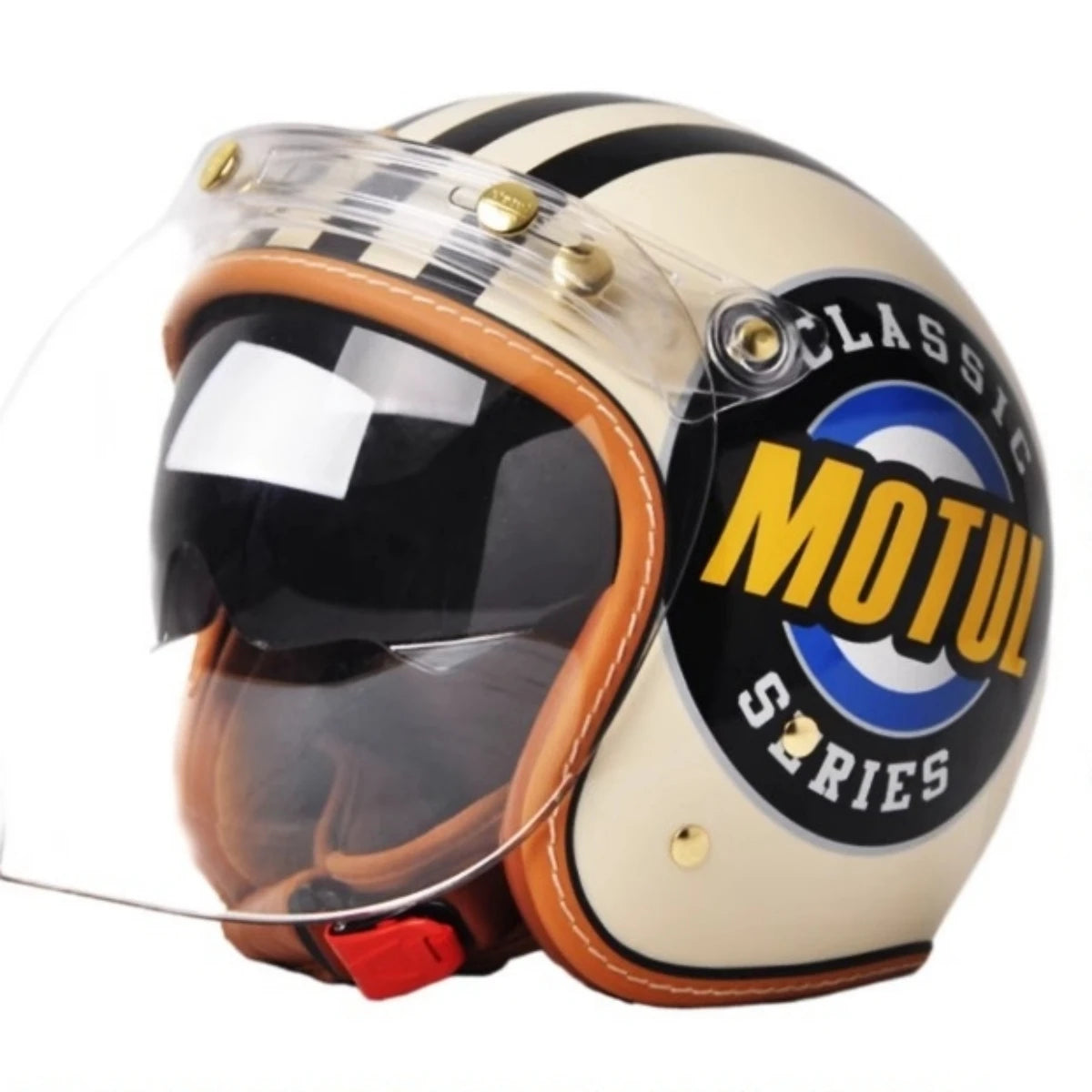 Motorcycle Helmet Retro Style with Anti-UV Inner Lens Moto Casco Outside Riding helmet