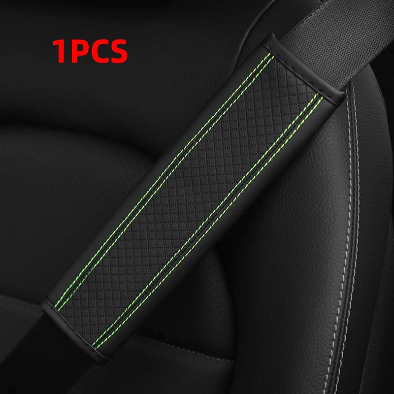 Car accessories seat belt PU Leather Safety Belt Shoulder Cover Breathable Protection Seat Belt Padding Pad Auto Interior