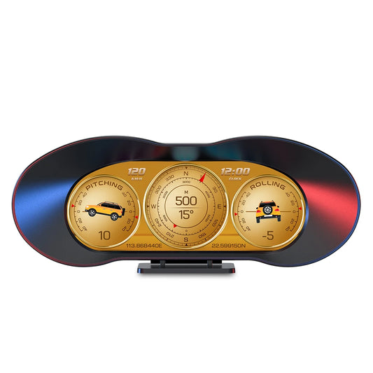 P5 Digital Dashboard OBD+GPS Dual System Head Up Display Fuel consumption Turbo pressure Multi-function Intelligent Car System