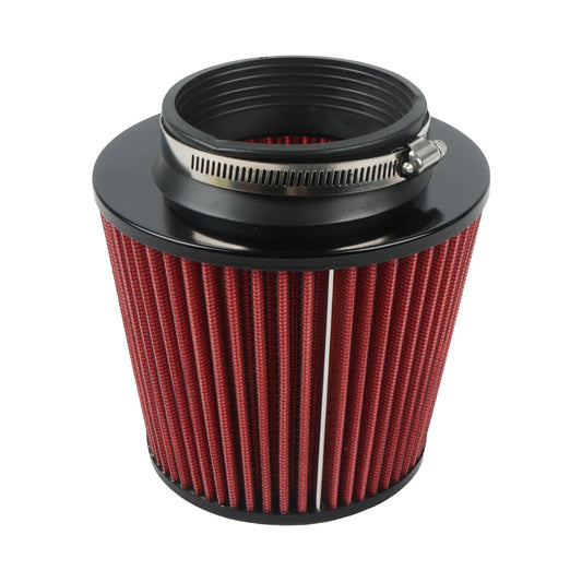 VEHICULOS Universal Red 3.5 Inch 89mm Air Intake Cone Filter Replacement Quality Dry Air Filter Automotive Professional Parts