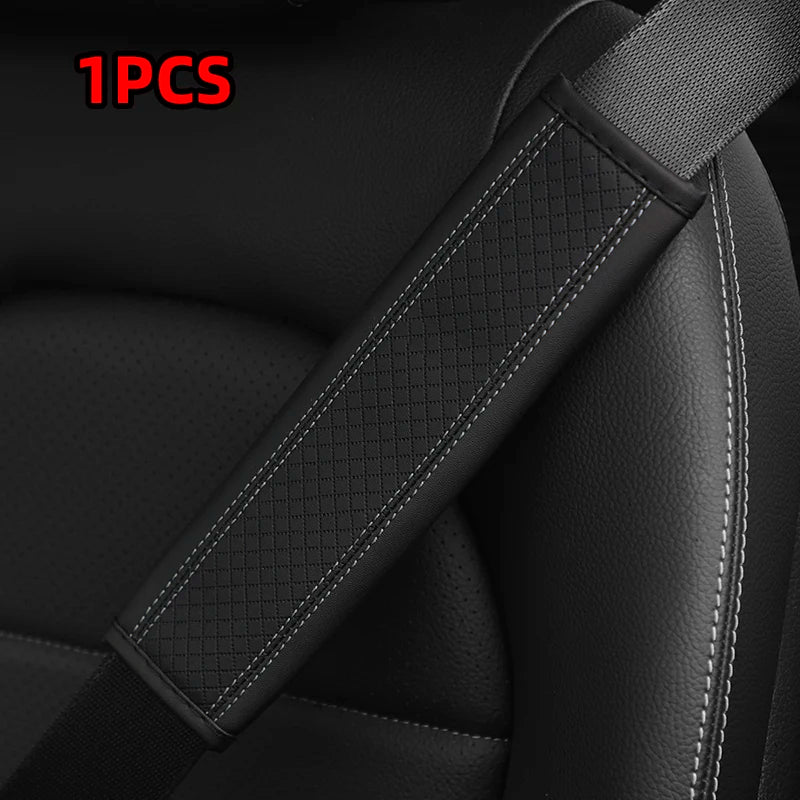 Car accessories seat belt PU Leather Safety Belt Shoulder Cover Breathable Protection Seat Belt Padding Pad Auto Interior