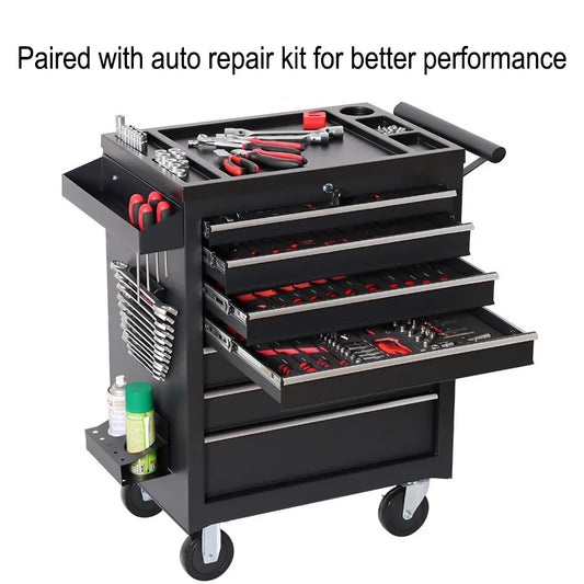 5 Drawer Storage Tool Box Trolley Workshop Multi-Functional Auto Car Repair Hardware Mobile Maintenance Toolkit Cabinet