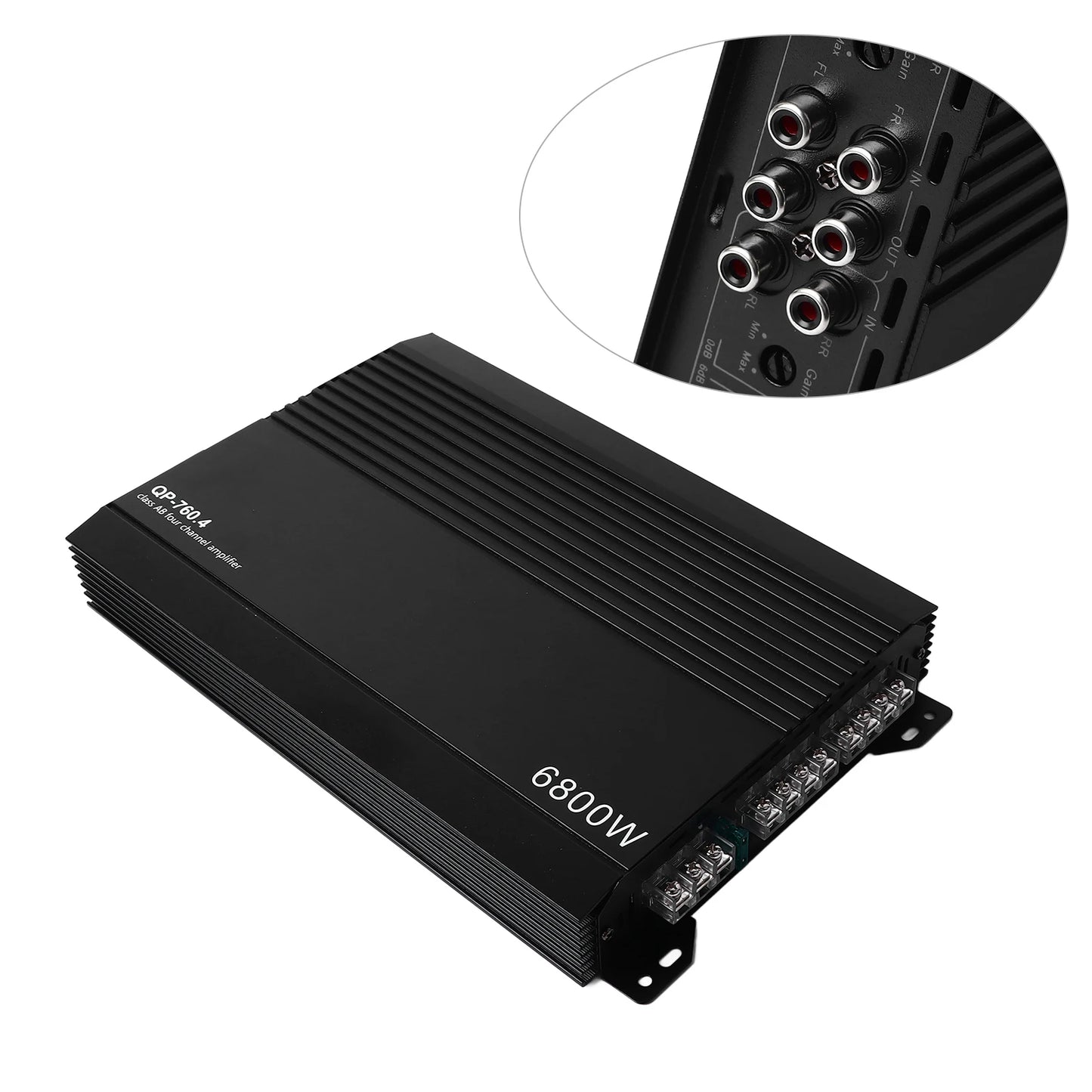 Car Amplifier Car Stereo Amplifier 4 Channel Aluminum Alloy High Heat Dissipation Power Amp for Car Speakers Car Audio Amplifier