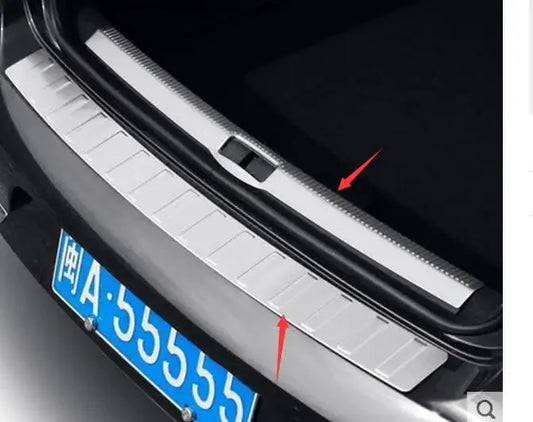 2012-2016 FOR VW for VOLKSWAGEN PASSAT B7 4DR REAR BUMPER PROTECTOR PANEL BOOT COVER SILL PLATE TRUNK TRIM ACCESSORIES