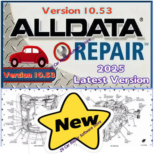 2025 Alldata 10.53 Auto Repair Software Comprehensive Car Data with Wiring Diagrams for Diagnostic And Maintenance Needs