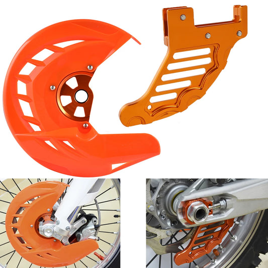 Front & Rear Brake Disc Guard Protector For KTM 125 200 250 300 350 450 500 530 SX SXF XC XCF 15-19 EXC EXCF 2016 2017 2018 2019