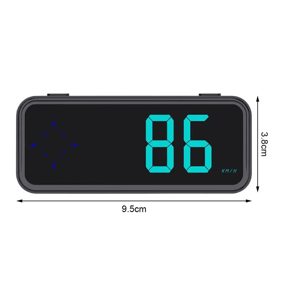 Digital Car HUD GPS Digital Speedometer With Compass Colorful LED Display Windshield Speed Projector Car Electronics Accessories