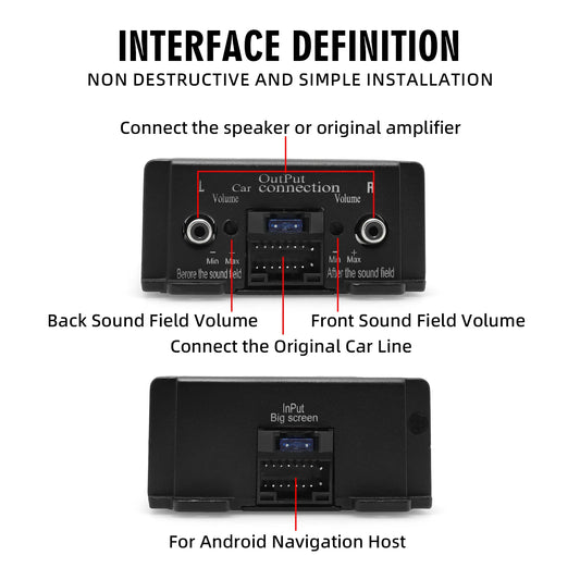 Car Audio Processor DSP Power Amplifier Car Audio Android Large Screen Dedicated Amplified Car Woofer Car Intelligent Sound