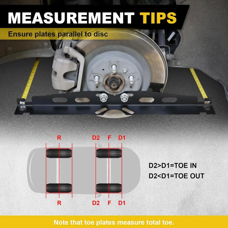Wheel Alignment Plate Tool Kit Car Shoe Toe Plate Wheel Alignment Tool,Suitable for Cars