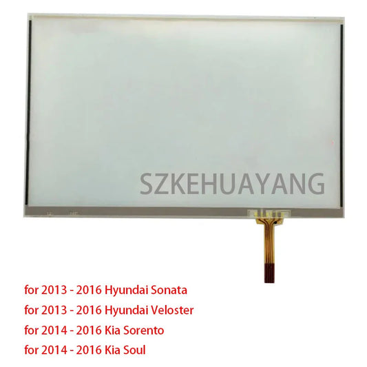 Touch Screen Digitizer Car Radio DVD Player GPS Navigation For Hyundai Sonata Veloster 2013 - 2016 Kia Sorento Soul 2014 - 2016