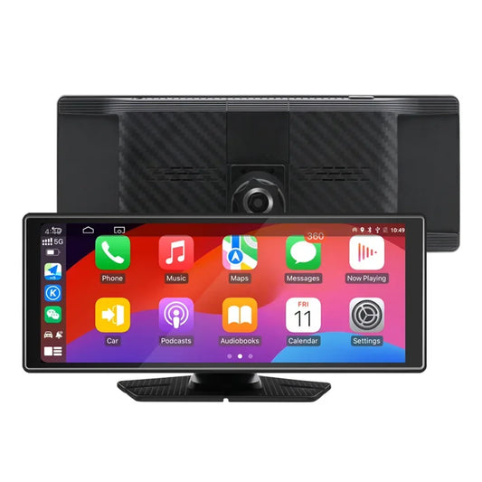 10.26In 4K DVR Wireless CarPlay Android Auto Dash Cam GPS Navigation 24H Parking Monitor Night Vision Integrated design