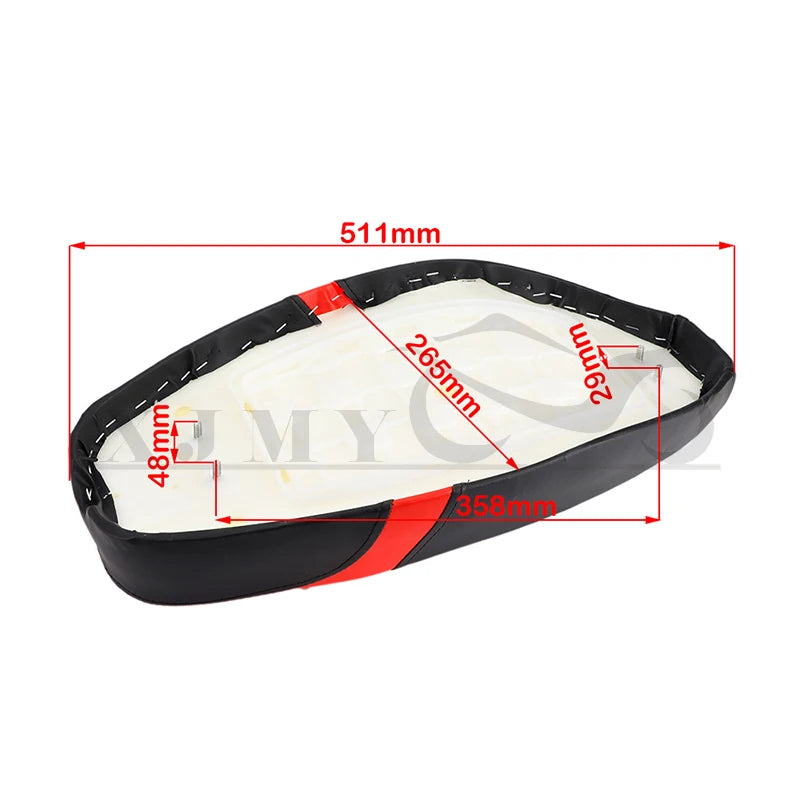 Cushion Front And Rear Seat Backrest Seat Board Seat Bag Is Suitable For Harley Electric Car Double Seat Saddle City Harley Car