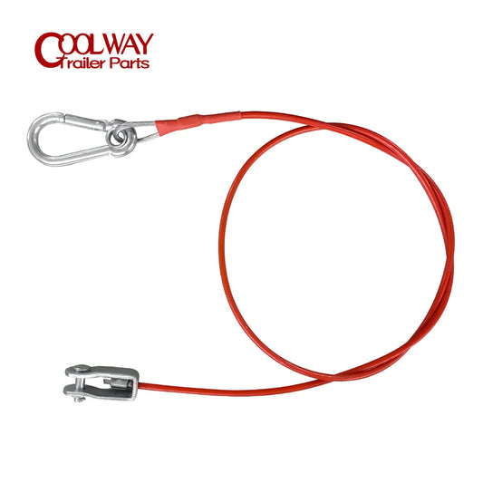 1 Metre Ring Trailer Caravan Brake Away Breakaway Safety Cable Brake