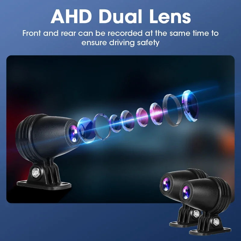 5 inch Motorcycle DVR Navigation GPS Wireless CarPlay Android Auto Dash Cam Display Screen Portable DVR TPMS Moto Monitor IPX7
