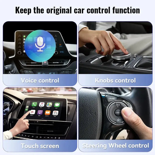 XUDA NEW Wireless CarPlay Android Auto Wireless Adapter Smart Mini Box Plug And Play WiFi Fast Connect Universal For Nissa