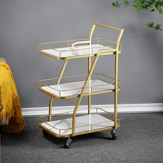 Barber Equipment Trolley Multi-purpose Cart Wheels Cosmetic Helper Hairdressing Salon Auxiliary Carro Belleza Medical Furniture