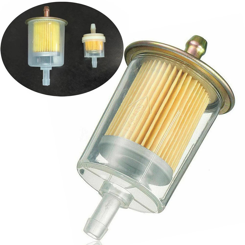 Car 9mm Fuel Filters Universal RV Inline Fuel Gas Line Large For Garden Tools Scooters Motorcycles