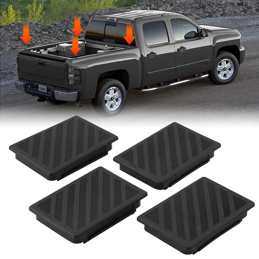 4pcs Truck Bed Rail Pile Cap For Chevrolet Silverado 2010-2014 GMC Sierra