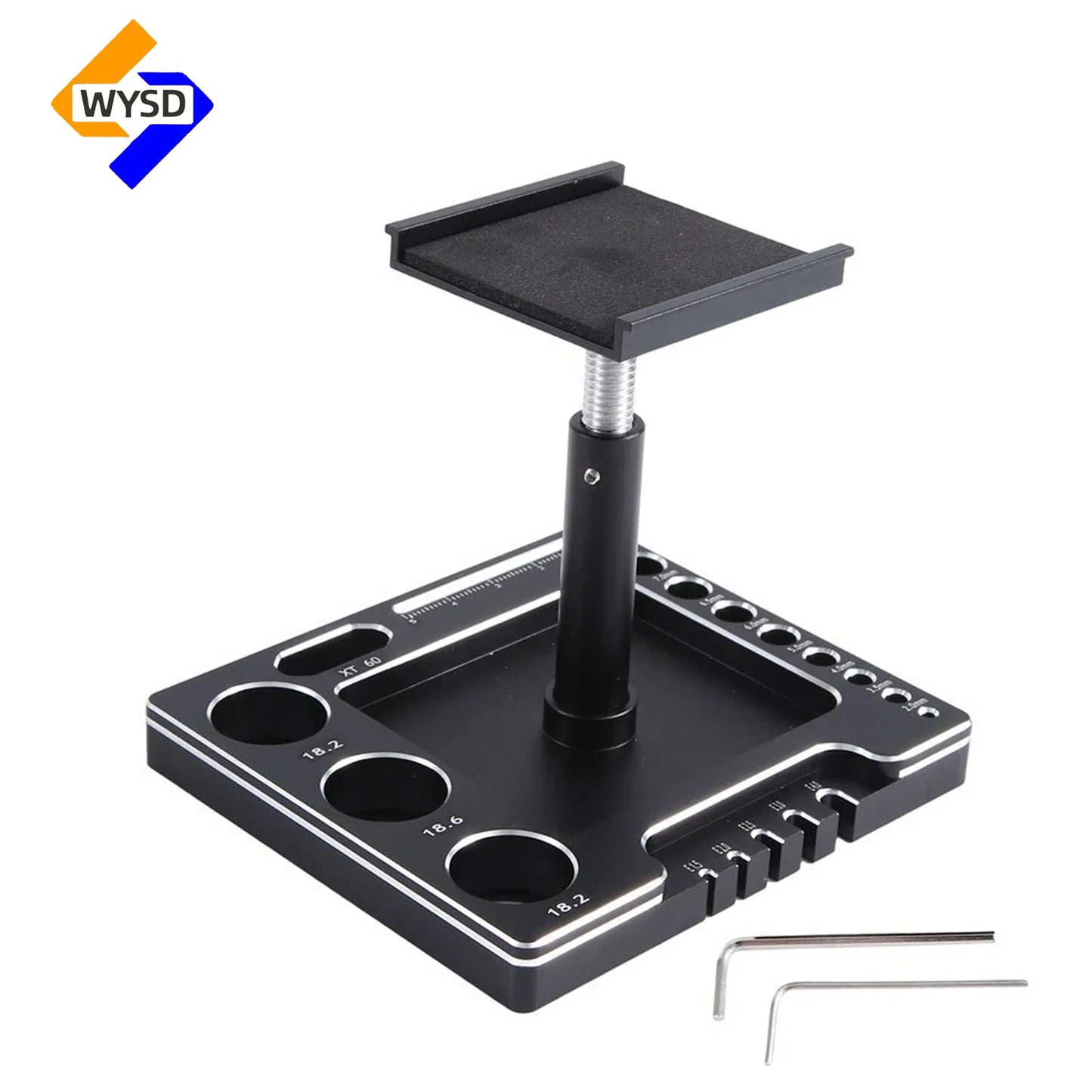 RC Car Tool Lifting Work Stand Mounting Platform 360 Degree Rotating Repair Station For 1/10 1/8 Buggy Crawler Car